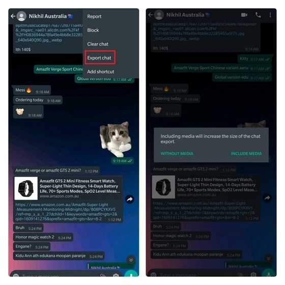 انتقال چت و داده ها از واتساپ به تلگرام